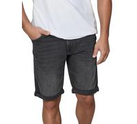 TOM TAILOR Pantalones cortos vaqueros para hombre, elásticos, cortos, corte ajustado, Josh, bermudas, bermudas, pantalones cortos de verano, monocolor, azul y negro, 30, 31, 32, 33, 34, 36, 38, 40, 42