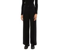 TOM Tailor Pantalones Rectos Lea para Mujer, 14482 Deep Black, 32W x 32L