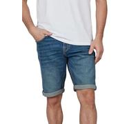 TOM TAILOR Pantalones vaqueros cortos Josh Regular Slim Fit Corto Hombres Basic Stretch Pantalones cortos Algodón Bermuda Verano Pantalones Denim Azul, Clean Mid Stone Blue Denim (10113), 36W