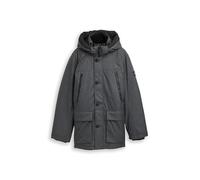 TOM TAILOR Parka para Hombre 1046972, 38388-Anthracite Melange Herringbone, M, 38388 - Antracita Melange Herringbone, M