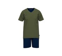 TOM TAILOR Pijama corto azul oscuro / caqui M azul oscuro / caqui