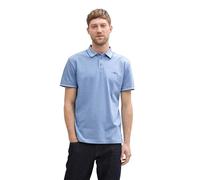 TOM Tailor Polo de piqué para Hombre con elástico, 37705 - Sapphire Blue Two Tone Piqué, XL
