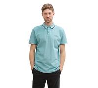 TOM Tailor Polo para Hombre, 37556 - Dark Green White Two Tone, L