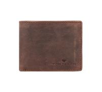 Tom Tailor Cartera Ron para hombre piel RFID tamaño pequeño diseño paisaje marrón