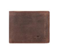 TOM TAILOR Cartera Ron para hombre, tamaño pequeño, diseño de paisaje, piel RFID, pequeña, color marrón