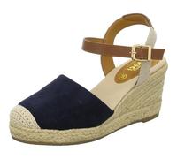 TOM TAILOR Sandalia de cuña para mujer 7490730001, azul marino, 38 EU