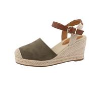 TOM TAILOR Sandalia de cuña para mujer 7490730001, Ltkhaki, 38 EU