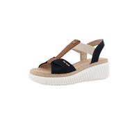 TOM TAILOR Sandalias arena / navy / caramelo 42 arena / navy / caramelo