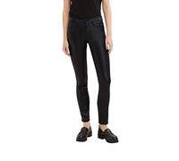 TOM TAILOR Señoras Alexa Slim Jeans Coated 1034226, 14482 - Deep Black, 34W / 32L