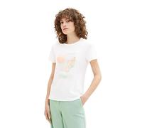 TOM TAILOR Señoras Camiseta 1035470, 10315 - Whisper White, L