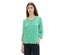 TOM TAILOR Señoras Camiseta 1035850, 31117 - Green Floral Design, 3XL