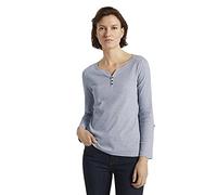 TOM TAILOR Señoras Camiseta a rayas 1024036, 26053 - Offwhite Navy Small Stripe, XXL