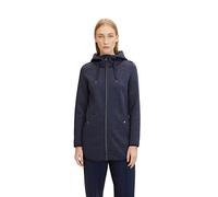 TOM TAILOR Señoras Chaqueta de forro polar con capucha 1027144, 30592 - Navy Twill Structure, L