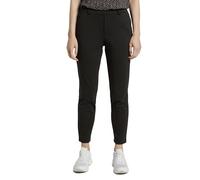 TOM TAILOR Señoras Pantalones de corte relajado con cintura elástica 1021175, 14482 - Deep Black, XL