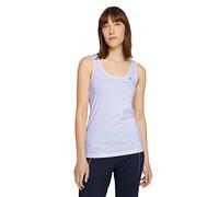 TOM TAILOR Señoras Top básico con logotipo bordado 1032034, 20000 - White, 3XL