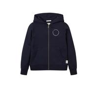 TOM TAILOR Sudadera con cremallera marino / blanco 128 marino / blanco
