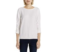 TOM TAILOR Denim 1021114 Sudadera con estampado para Mujer, Blanco (10332 - Off White), XS