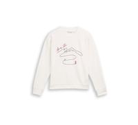 TOM TAILOR Sudadera magenta / negro / blanco M magenta / negro / blanco