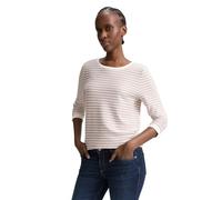 TOM TAILOR Sudadera para Mujer, 38543 - Rose White Structured Stripe, S