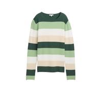 TOM TAILOR Suéter de Mujer, 37226 - Green Beige Block Stripe, XXL