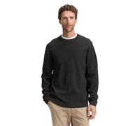 TOM TAILOR Suéter para Hombre, 10617 - Black Grey Melange, M