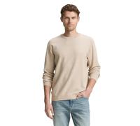 TOM TAILOR Suéter para Hombre, 38774 - Beige Offwhite Twotone, L