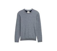 TOM TAILOR Suéter para Hombre, 38775 - Light Blue Navy Twotone, S