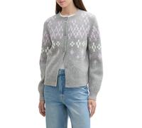 Tom Tailor Tom Tailor - Cardigan de mujer de estampado gemétrico. Gris Talla M