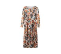 Tom Tailor Tom Tailor - Vestido largo con estampado con cintura fruncida. Naranja Talla 38