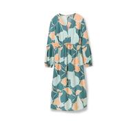 Tom Tailor Tom Tailor - Vestido largo con estampado de manga larga. Turquesa Talla 36
