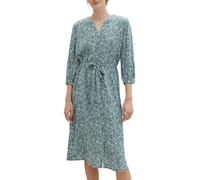 Tom Tailor Tom Tailor - Vestido largo con estampado de manga larga. Verde Agua Talla 36