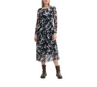 Tom Tailor Tom Tailor - Vestido largo de manga larga con estampado. Azul marino Talla 38