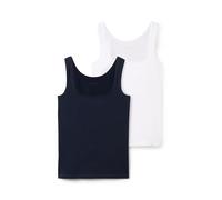TOM TAILOR Top básico para Mujer en Paquete Doble, Sky Captain Blue 10668 - Juego de Mesa [Importado de Alemania], M