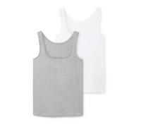 TOM TAILOR Top gris moteado / blanco XL gris moteado / blanco