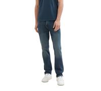 TOM TAILOR Vaqueros Rectos para Hombre Marvin con elástico, 10282 Dark Stone Wash Denim - Juego de Ropa de Madera, 33W / 34L