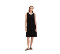 TOM TAILOR Vestido básico de Punto para Mujer, 14482 Deep Black, 34