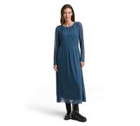 TOM TAILOR Vestido de Mujer, 38407 Teal Geometric Minimal Design, 36