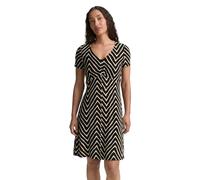 TOM TAILOR Vestido de Mujer, 38779 - Diseño de Zigzag Negro, 46