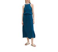 Tom Tailor Vestido largo sin mangas cuello redondo. Azul 40
