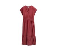 TOM TAILOR Vestido Midi con Volantes para Mujer, 23853 - Burnt Russet, 48