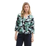 TOM TAILOR Women's 1046190 Blouse, 37800 - Green Dots and Shapes Design, 48