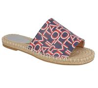 TOM TAILOR Zapatillas Planas para Mujer 5396202, Azul Marino Blanco Rojo, 38 EU