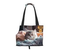 Tom Thumb - Bolso de hombro para mascotas con estampado de pulgar para salir, bolsa de hombro de doble propósito para perros pequeños y gatos