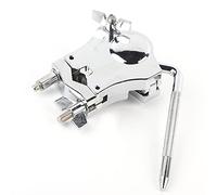 Tom-Trommelhalterung mit Rack-Montage, Silber-Zink-Legierung Tom-Trommelhalterung für Schlagzeug-Set, 360° einstellbarer Winkel für Schlagzeug-Hardware mit langlebiger