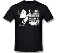 Tom Waits I Like Beautiful Melodies Telling Me Terridle Things - Camiseta unisex para hombre, Negro , L