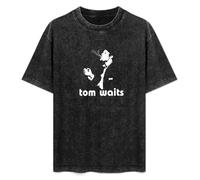 Tom Waits Rock Folk Singer Music Mens T-Shirt Unisex Black Top tee 3XL