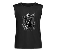 Tom Waits The Piano Has Been Drinking Sleeveless Camiseta Hombre Fashion Cotton Black Vest Tank Clothes, Negro , XXL