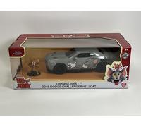 Tom Jerry Modelo Auto Dodge Challenger Hellcat Figura Jerry 20cm 1/24 Jada
