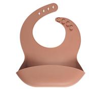 Tom & Zoé - PU0023, Babero Recuperador de Silicona Ergonómico para Bebé, Fácil de Limpiar, Diseño Atractivo, Bolsillo Recuperador, Ajustable, Colores Surtidos