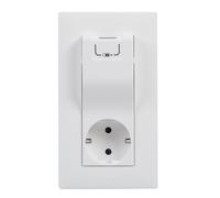 Toma 2p+t con usb-a blanco niloe step
